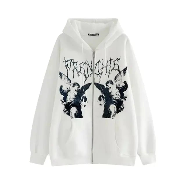 Women's Skeleton Print Hoodies - GlimmaStyle