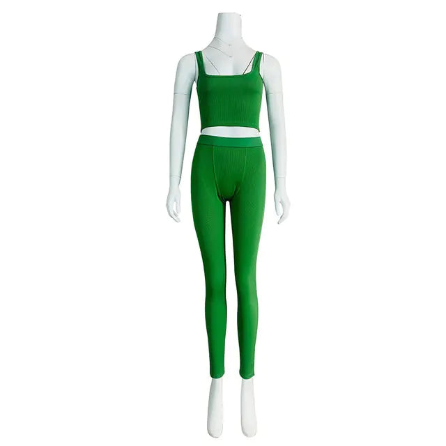 2 Piece Set Gym Active Wear - GlimmaStyle