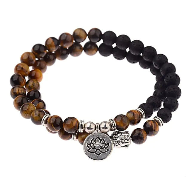 Charm Retro Buddha Bead Bracelet - GlimmaStyle