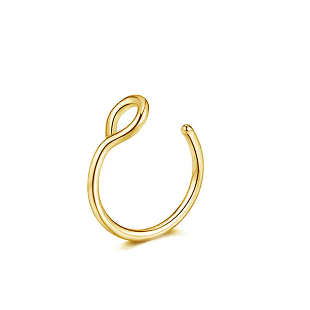 Septum Fake Piercing Nose Ring - GlimmaStyle