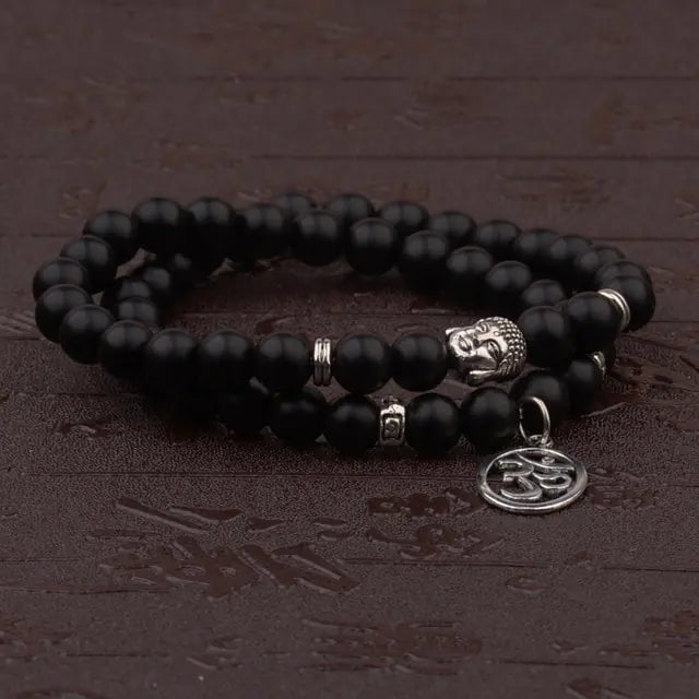 Charm Retro Buddha Bead Bracelet - GlimmaStyle