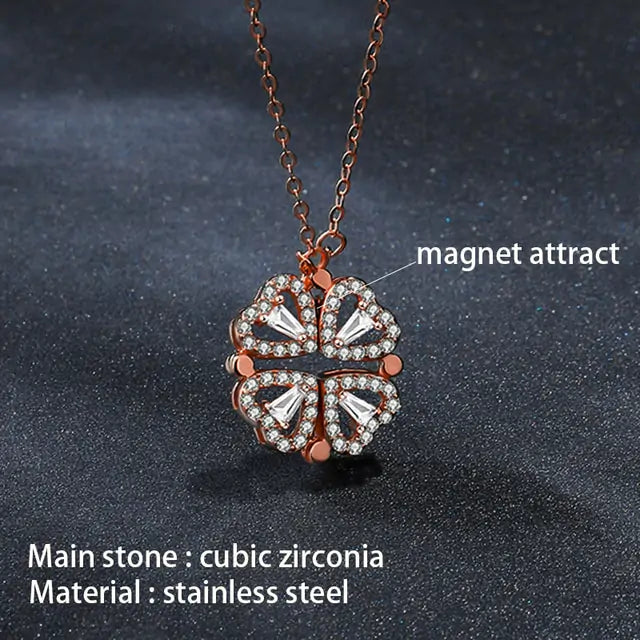 Flower Magnetic Attract Together Necklace - GlimmaStyle