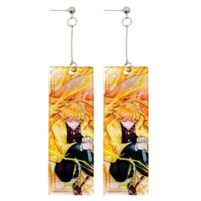 Acrylic Tanjiro Earrings - GlimmaStyle