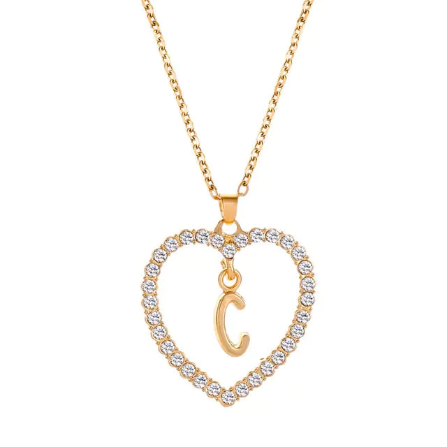 Initials Lette Necklace - GlimmaStyle