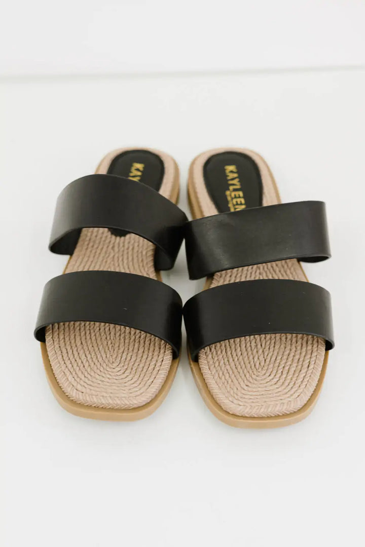 Strappy Slide-On Flip Flop Sandals - GlimmaStyle