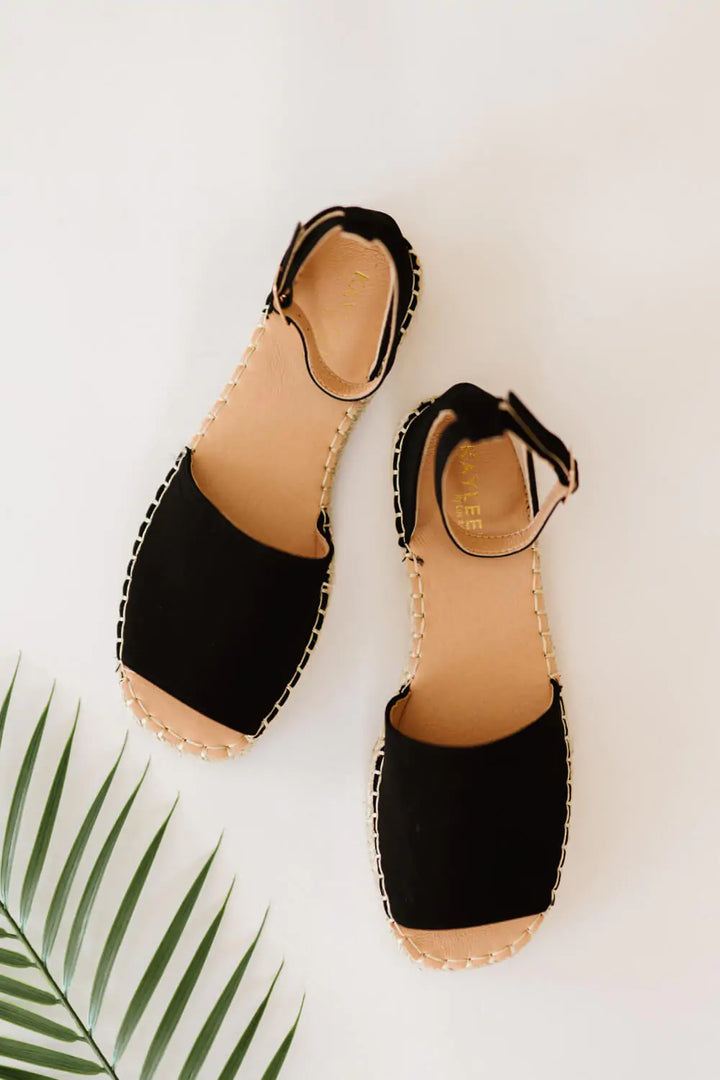 Peep-Toe Espadrille Shoes - GlimmaStyle