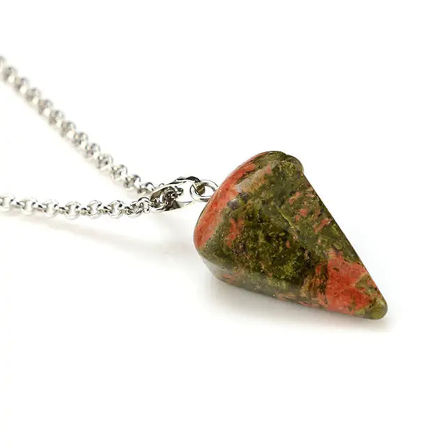 Natural Stone Pendant Necklace - GlimmaStyle