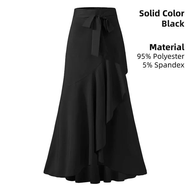 Ladies Casual Loose Ruffles Skirt - GlimmaStyle