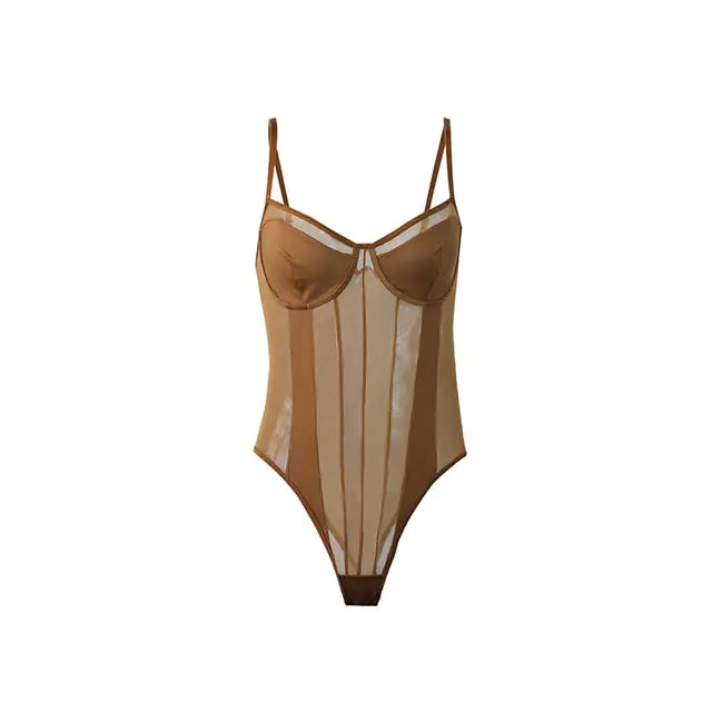 See-Through Bodysuit Shapewear - GlimmaStyle