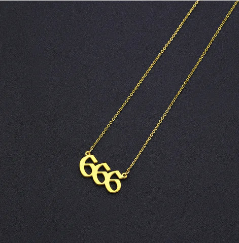 Lucky Numbers Angel Necklace - GlimmaStyle