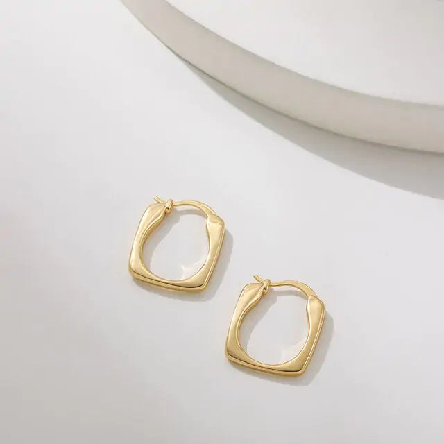 Statement Geometric Hoop Earrings - GlimmaStyle