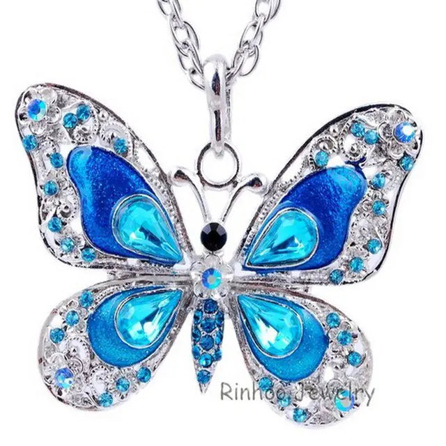 Colorful Butterfly Necklace - GlimmaStyle