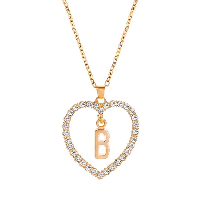 Initials Lette Necklace - GlimmaStyle