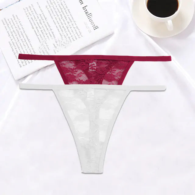 2PCS/Set Women Lace G-string Panties - GlimmaStyle