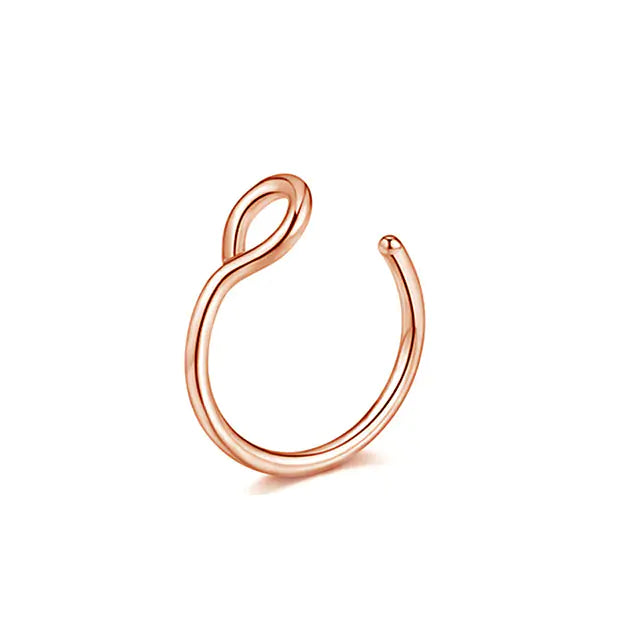 Septum Fake Piercing Nose Ring - GlimmaStyle