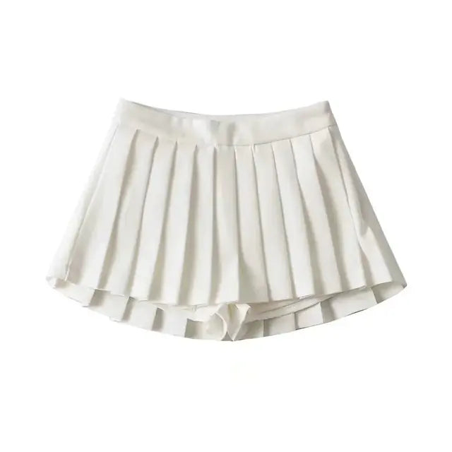 High Waist Side Zipper Skirt - GlimmaStyle