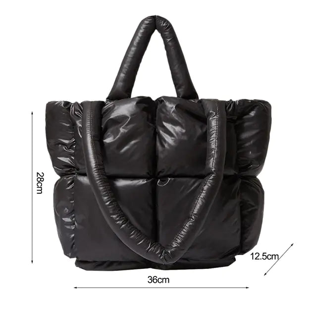 Fashion Large Tote Padded Handbags - GlimmaStyle