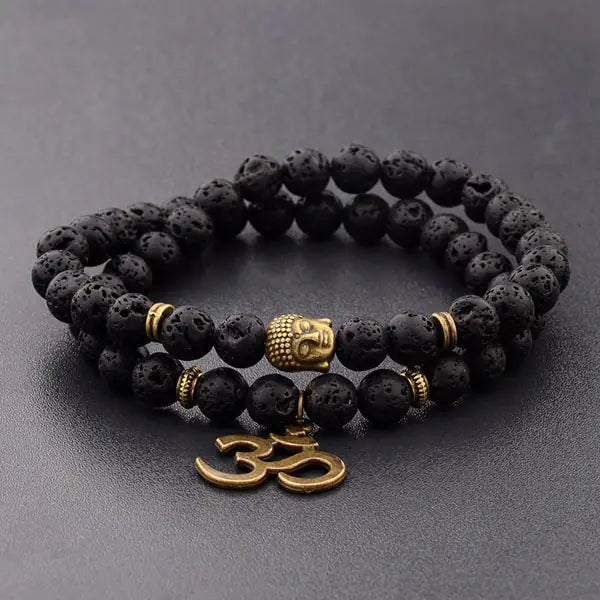 Charm Retro Buddha Bead Bracelet - GlimmaStyle