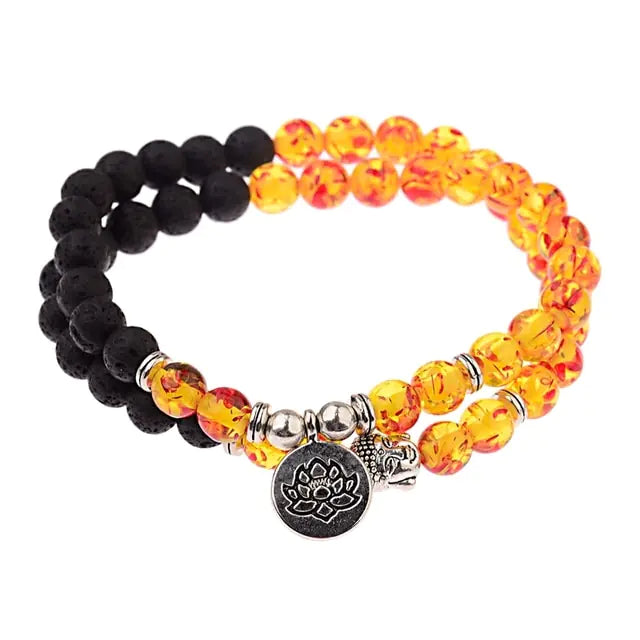 Charm Retro Buddha Bead Bracelet - GlimmaStyle