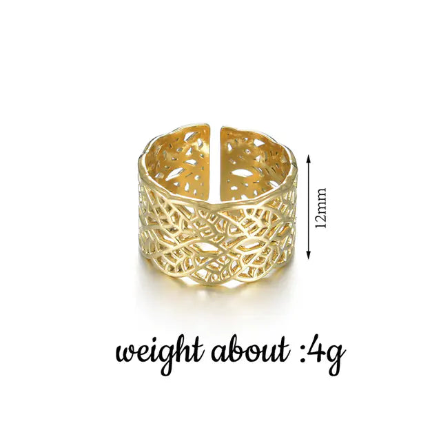 Gold Cocktail Ring - GlimmaStyle