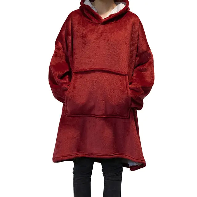 Blanket Hoodie Oversized - GlimmaStyle