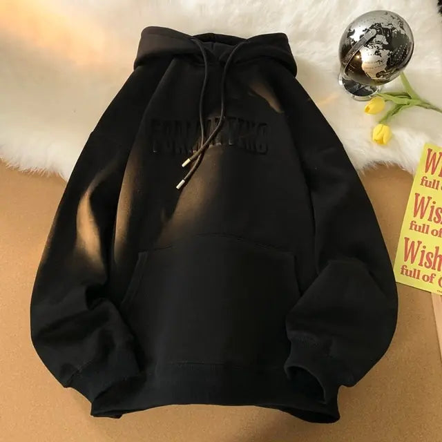 Winter Letter Women Thicken Hoodies - GlimmaStyle