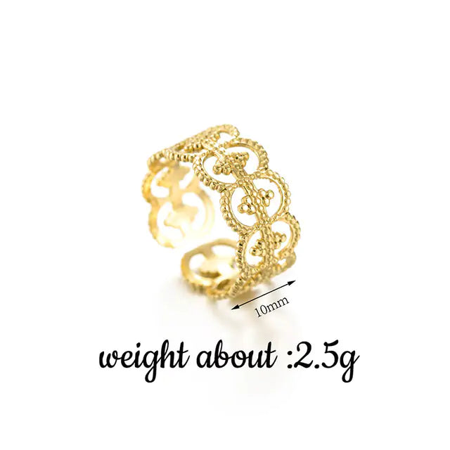 Gold Cocktail Ring - GlimmaStyle