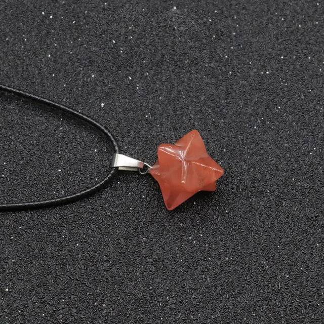 3D Six-pointed Star Necklace