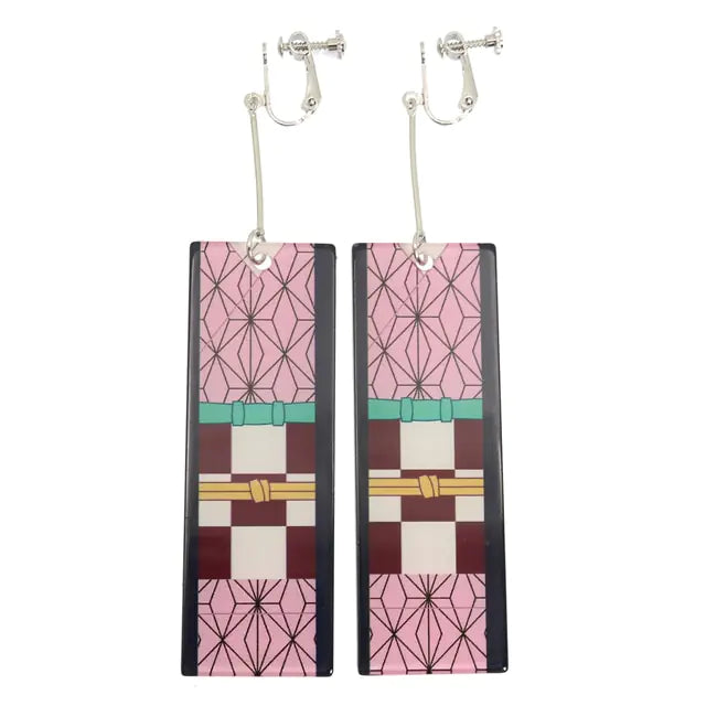 Acrylic Tanjiro Earrings - GlimmaStyle