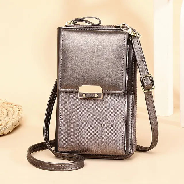 PU Leather Ladies Wallet Crossbody Bag - GlimmaStyle