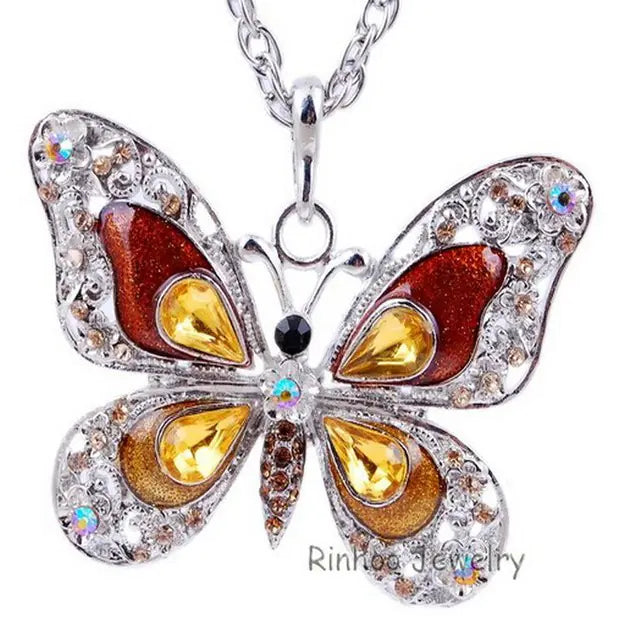 Colorful Butterfly Necklace - GlimmaStyle