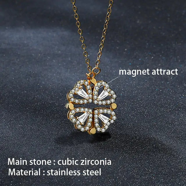 Flower Magnetic Attract Together Necklace - GlimmaStyle