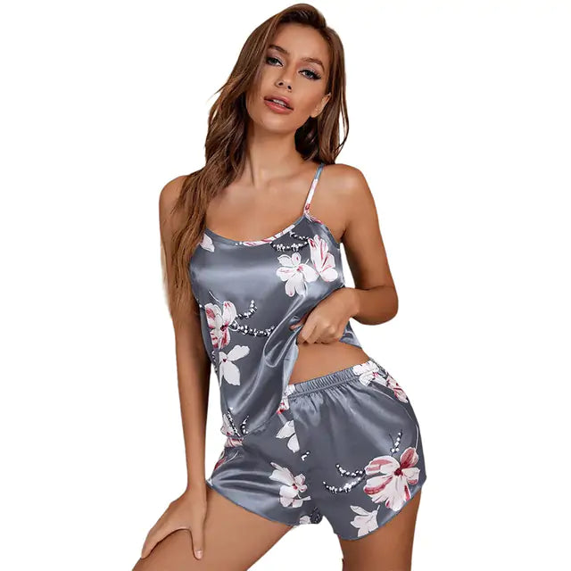 Sexy Floral Pajama Set - GlimmaStyle