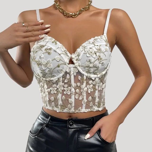 Women's Velvet Fashion Sexy Corset Top - GlimmaStyle