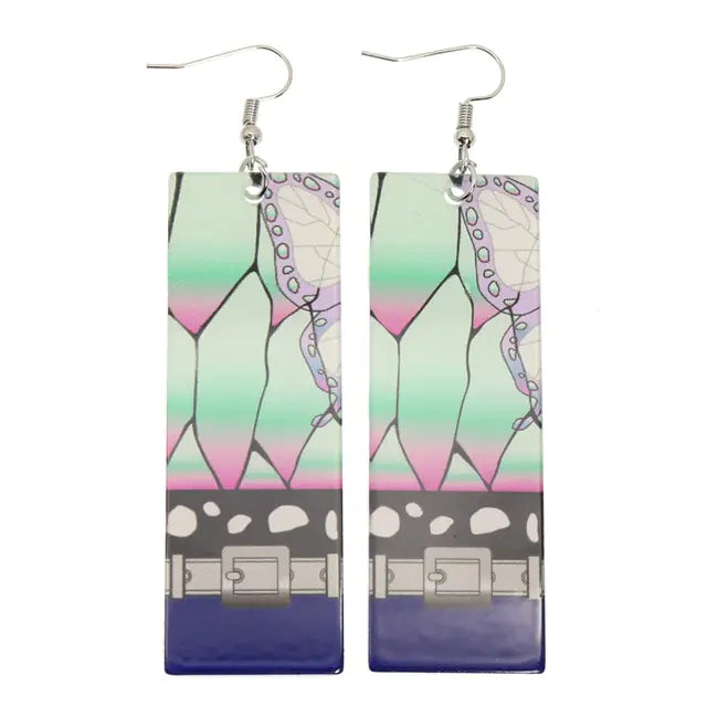 Acrylic Tanjiro Earrings - GlimmaStyle