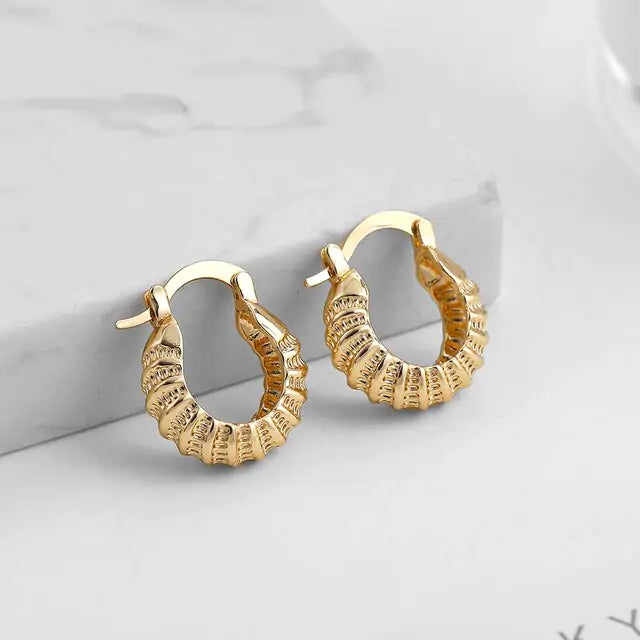 Statement Geometric Hoop Earrings - GlimmaStyle