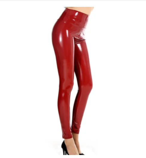 Latex Patent Leather Leggings - GlimmaStyle