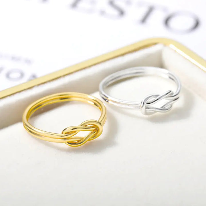 Knot Infinity Rings For Women - GlimmaStyle