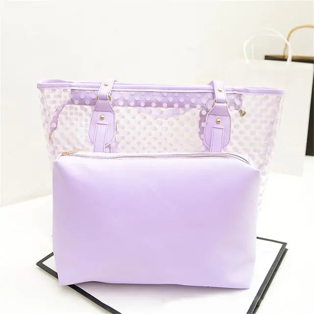 Candy Color Transparent Handbag - GlimmaStyle