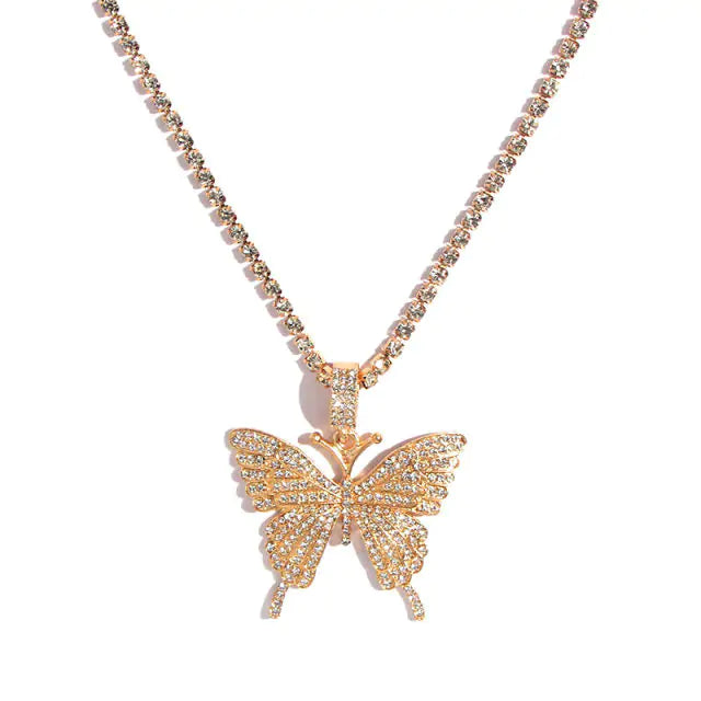 Butterfly Pendant Necklace - GlimmaStyle