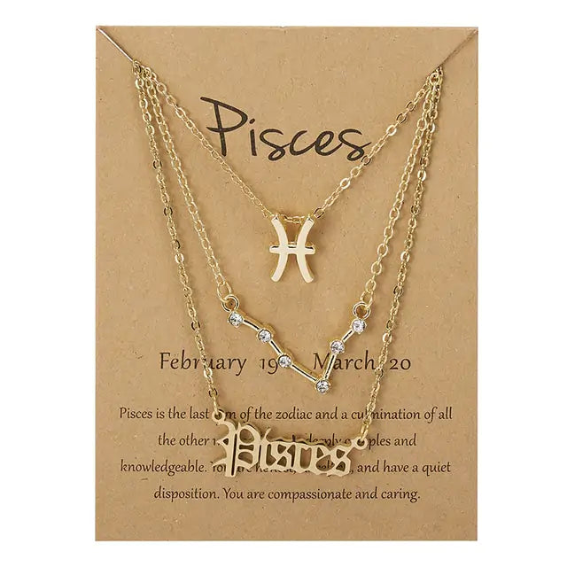 Zodiac Sign Necklace - GlimmaStyle