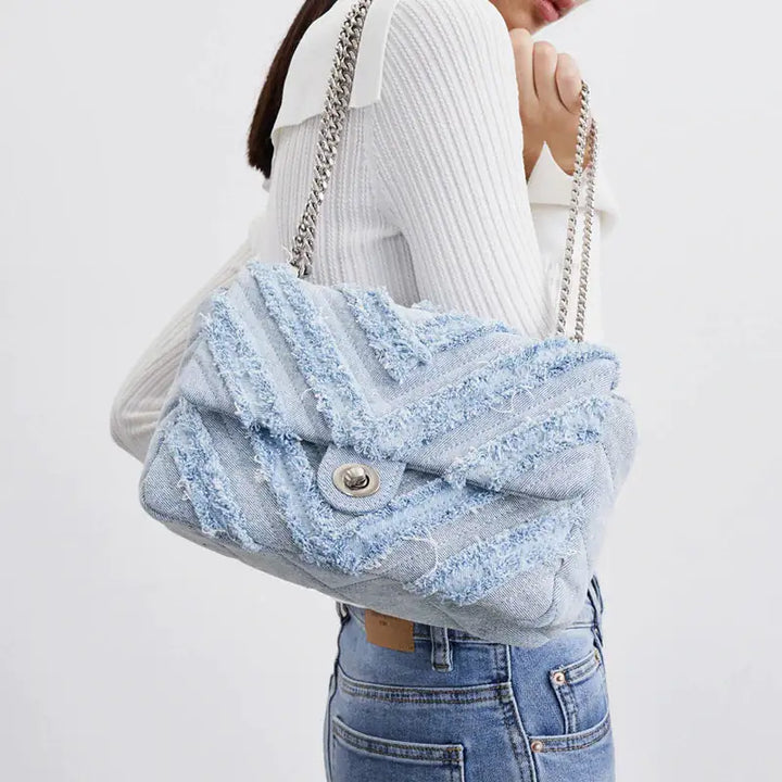 Denim Chain Bag - GlimmaStyle