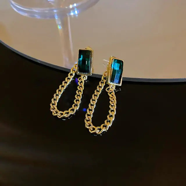 Winter Color Crystal Earrings - GlimmaStyle