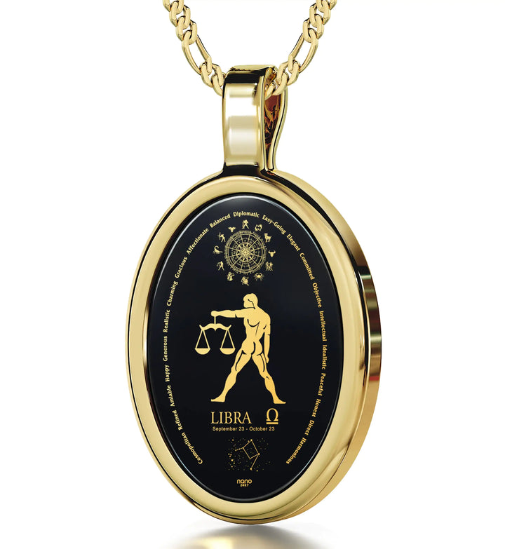 Libra Zodiac Necklace - GlimmaStyle