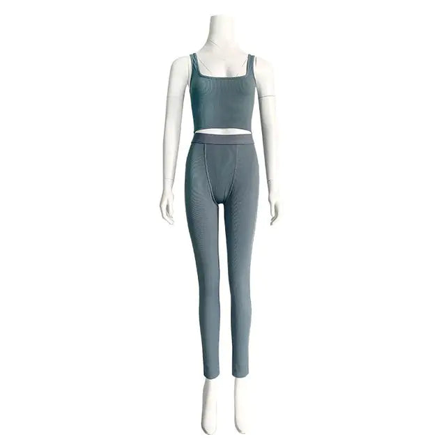 2 Piece Set Gym Active Wear - GlimmaStyle