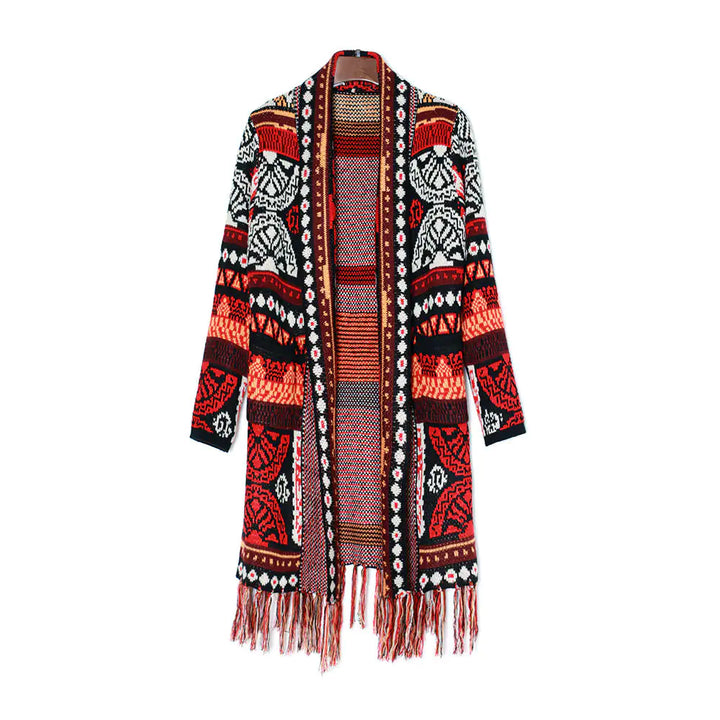 Ethnic Fringe Cardigan - GlimmaStyle