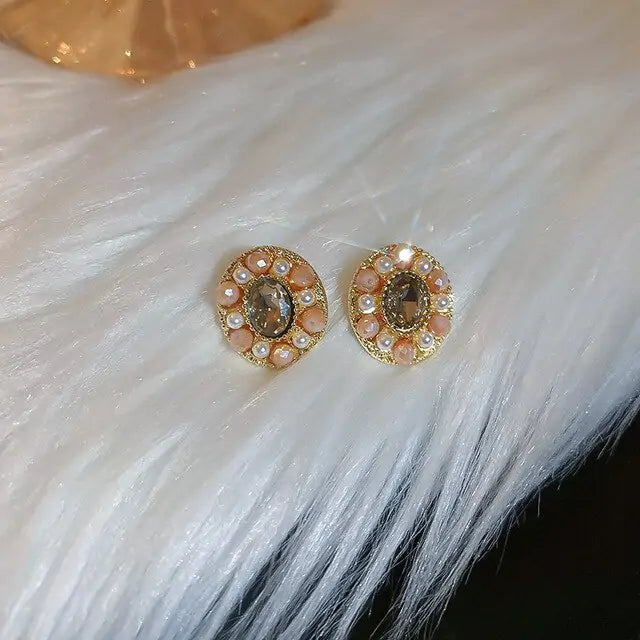 Winter Color Crystal Earrings - GlimmaStyle