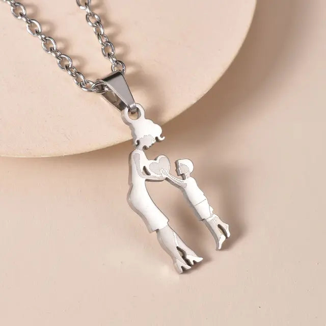 Family Silver Necklaces - GlimmaStyle