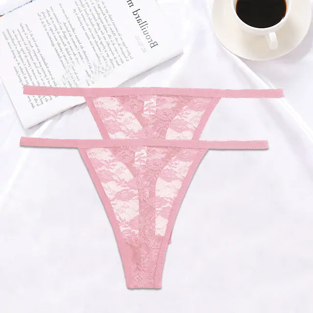 2PCS/Set Women Lace G-string Panties - GlimmaStyle