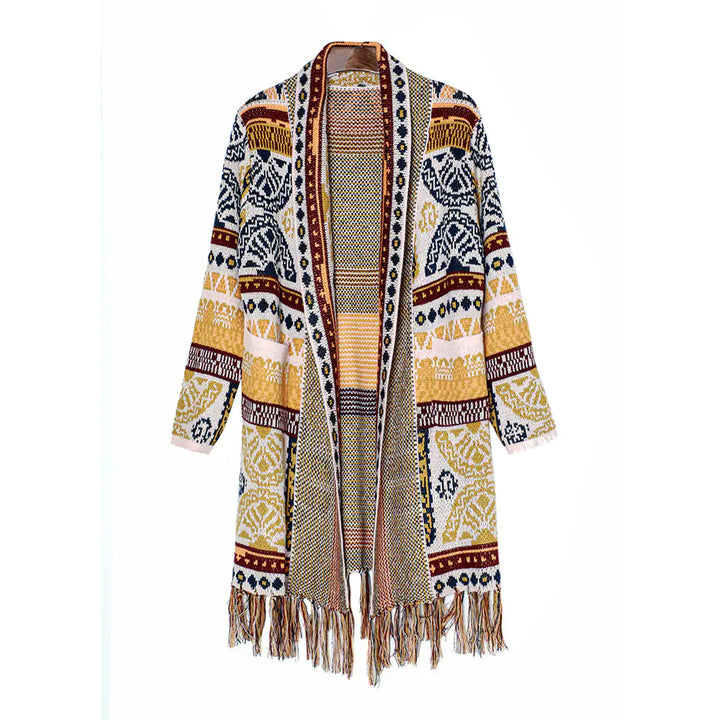 Ethnic Fringe Cardigan - GlimmaStyle